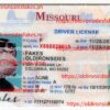 Missouri Driver License(Old MO O21)